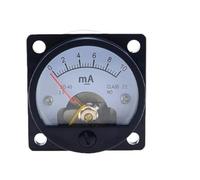 1 pieza 2,5 DC 0-100mA amperímetro SO-45 clase medidor de panel analógico redondo negro 1 pieza 2,5 precisión DC0-10mA 0-100mA amperímetro(300mA)