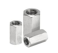 1 pieza-2 piezas M8 M10 M12 M14 M16 Tuerca de acoplamiento hexagonal de acero inoxidable con rosca fina Espaciador de separación(M12X1.5X20 2PCS)