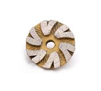 1 pieza 30 mm diamante muela de amoladora, azul y amarillo, disco abrasivo de diamante para mármol, hormigón, mampostería, granito