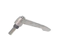 1 pieza 304 M4 M5 M6 M8 palanca de sujeción con rosca de acero inoxidable en forma de L manija ajustable bloqueo rosca macho perilla perno tornillo(Sliver,M6X25)