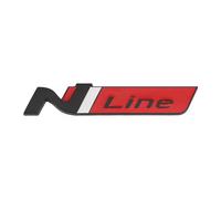 1 Pieza 3D Emblema Coche Metal Coche Auto Emblema Carta Insignia Etiqueta para N N Line Emblema Adhesivo,B