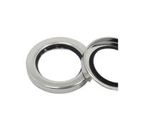 1 pieza 40 * 55 * 8 Sello de aceite con carcasa acero inoxidable Repuestos for compresor aire tornillo labio simple y doble(40x55x8 Cslbdbk)