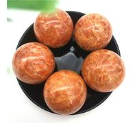 1 pieza 46-48mm piedra de sol roja Natural bola de cristal de cuarzo bola de masaje bola de cristal curativa piedras naturales y minerales