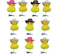 1 pieza/5 piezas/10 piezas/20 horquillas con forma de pato de dibujos animados para vacaciones, primavera, carnavales, coleta de caballo para niña