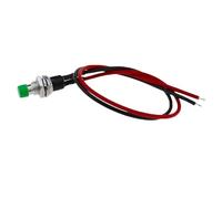 1 pieza/5 piezas PBS-110 Interruptor pulsador momentáneo de 7 mm Presione el interruptor de reinicio momentáneo en el botón de apagado Microinterruptor normalmente abierto No(Green,5pcs)