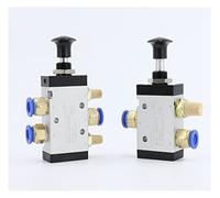 1 pieza 5 puertos 2 posiciones 1/4 quot; Controlador neumático manual de válvula aire BSP 4R210-08,3R210-08(PC 10mm Fittings,4R210-08)