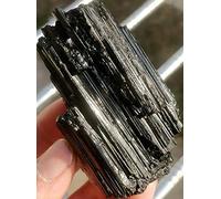 1 pieza 50-280g turmalina negra cruda piedra en bruto natural en bruto para decoración o ction para expulsar el mal-700g (4 piezas)