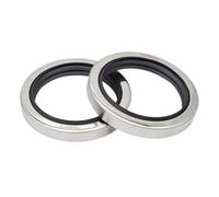 1 pieza 50 * 70 * 10 Sello de aceite con carcasa acero inoxidable Repuestos for compresor aire tornillo labio simple y doble(50x70x10 Smlbdbk)