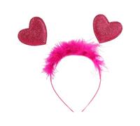1 pieza/7 diademas de plumas para mujer, diadema de San Valentín, lentejuelas y corazón, diademas para niñas, festivales, bailes, fiestas, San Valentín, diademas para mujeres, diademas de San Valentín