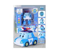 (1 pieza-A) Juguete Robocar genuino Poli Toy Robot transformable Modelo de coche Figura de acción de