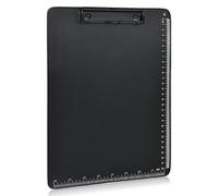 1 Pieza A4 Portapapeles de Aleación de Aluminio con Pinza,Tablilla con Sujetapapeles,Clipboards Tablero de Escritura,Porta-Block Carpeta para Escuela Oficina Restaurante (Negro,A4)