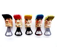 1 Pieza Abrebotellas De Madera Tallado A Mano Hombre Abuelo Papá Con Tapa Cap