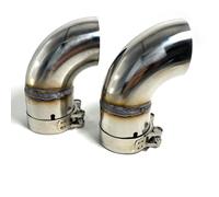 1 Pieza Accesorios Para Coche Piezas De Automóvil Supresor Tubo Escape Conexión Codo Salida Acero Inoxidable 304 Punta De Silenciador