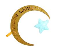 1 pieza - Adorno para tarta en forma de estrella que brilla en la oscuridad