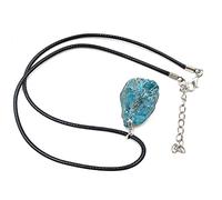 1 pieza al azar Natural Raw azul apatita piedra áspera colgante collar cuarzo cristal mineral regalo piedras preciosas manualidades