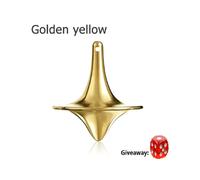 (1 pieza amarillo dorado) 2022 Nuevo Mini giroscopio de metal mágico Preciso Peonza Hipnosis Juguete de presión