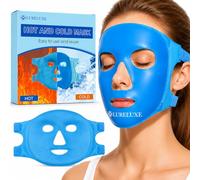 1 Pieza Antifaz de Gel Frío y Calor para Cara, Mascarilla Facial Reutilizable con Gel Flexible, Compresa Térmica para Relajación y Cuidado Diario de la Piel