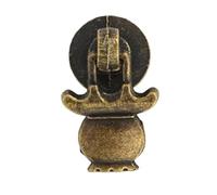 1 pieza antigua redonda de un solo orificio for mejoras del hogar, cajón, puerta armario, gabinete, manija doble pequeña(154-A)