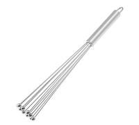 1 Pieza Batidora Cocina Manual Pequeña,Batidora Rotativa de Acero Inoxidable para Cocinar Mezclar Revolver La Masa Huevos Espumar Cómodo y Duradero le Ahorra Tiempo 1.8 x 25.2 cm (10 Pulgada)
