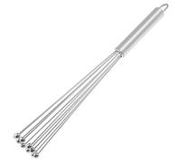 1 Pieza Batidora Cocina Manual Pequeña,Batidora Rotativa de Acero Inoxidable para Cocinar Mezclar Revolver La Masa Huevos Espumar Cómodo y Duradero le Ahorra Tiempo 1.8 x 30 cm (12 Pulgada)