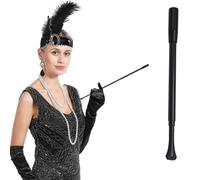 1 Pieza Boquilla de Cigarrillo Extensible Larga Negra, Portacigarrillos Estilo Audrey Hepburn para Cosplay, Fiestas y Accesorios de Disfraces