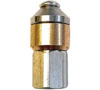 1 pieza Boquilla giratoria para limpieza de tubos de 1/8" para manguera de limpieza para Kärcher WAP Alto y otros (1/8", boquilla giratoria de punta)