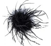 1 Pieza Broche de Plumas de Avestruz, Alfileres de Solapa de Plumas para Mujer y Hombre, Broche de Plumas de Avestruz Natural Vintage y Esponjoso para Disfraz Adecuado en el Escenario de una Fiesta