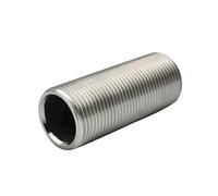 1 pieza BSP rosca macho 304 acero inoxidable rosca completa pezón conector de acoplamiento junta(BSP3I8-Length 50mm)