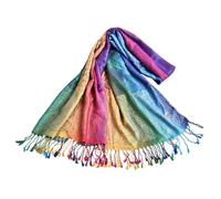 1 Pieza Bufanda De Color Arcoíris, Bufanda Vintage, Bufanda para Mujer, Bufanda para Mujer, Bufanda Elegante, Bufanda Multifuncional, Accesorios De Vestir