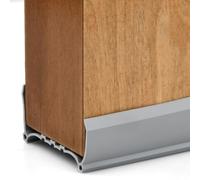 1 Pieza Burlete Puerta Entrada, 96cm Burlete Puerta, Bajo Puerta Bichos, Burlete Bajo Puerta, a Prueba de Viento y Polvo, Apta para Todas Las Puertas Interiores, Gris