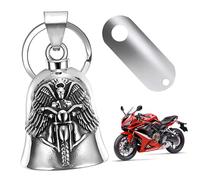 1 Pieza Campana de moto Guardian Bell para motocicleta, campanilla de motocicleta, amuleto de la suerte, campana de protección de ángel para bendecir la paz, Soporte para Campanilla Moto