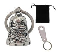 1 Pieza Campana de moto Guardian Bell para motocicleta, campanilla de motocicleta, amuleto de la suerte, campana de protección de ángel para bendecir la paz, Soporte para Campanilla Moto
