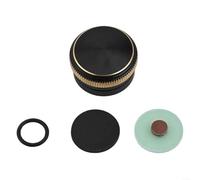 1 pieza carrete de pesca tuerca de metal perilla de freno para GW.CA con junta anillo de amortiguación de aleación de aluminio pieza de reparación para Guangwei Little Yellow Gray Wheel Anglers (oro