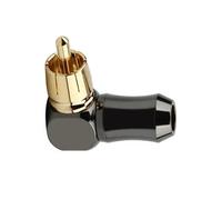 1 pieza Conector de audio macho de 90 grados en ángulo recto Conector de terminal de altavoz compatible