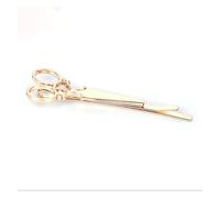 1 pieza coreana de accesorios simples for el cabello, tijeras de simulación, horquilla con personalidad, joyería, clip for sombreros retro(Gold)