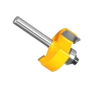 1 pieza cortador de carburo de broca de ranurado tipo T, broca de fresado de madera con revestimiento antiretroceso(6.35X34.9X12.7mm)