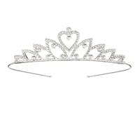 1 pieza Crystal Crown Tiara Wedding Nupcial Tiara Princess Crown Wedding Princess Party Birthday Ball Sparkling Round Tiara Nupcial Crystal Tiara Crown