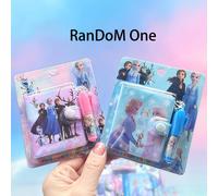 1 pieza Cuaderno y bolígrafo de DISNEY Elsa de Frozen con Elsa - Diario portátil adecuado para oficina, regalos de - Diario temático de Frozen, libro de papel con Elsa
