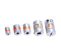 1 pieza D30L40 5/6/6,35 mm Acoplador de eje de motor paso a paso de mordaza flexible, acoplamiento de ciruela, aluminio 7075(6.35x9mm)