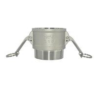 1 pieza de 1/2", 3/4", 1", 1-1/4", 1-1/2", 2" tipo B, acero inoxidable 304, con ranura de leva for adaptador de conexión de cerveza casera(2-1/2")