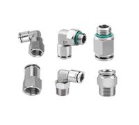 1 pieza de 1/4", 3/8", 1/2", BSPP, NPT, BSPT, hembra, macho, conector neumático de presión, conector rápido de liberación, accesorio de aire(6mm,1/4")