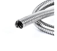 1 pieza de 1 metro de longitud larga de acero inoxidable 304 tubo de metal roscado manguera de alambre flexible manguera de protección (diámetro interior: 32 mm x 1 m)