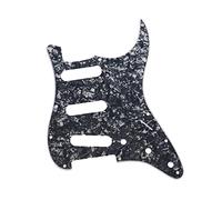 1 pieza de 3 capas S+S+S 11 agujeros Strat Golpeador de guitarra eléctrica, protectores de púas para placa de arañazos para guitarras modernas fabricadas en Estados Unidos/México, tornillos de placa