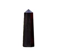 1 pieza de 350-500 g de turmalina negra, columna de cristal de cuarzo, varita de piedra, torre