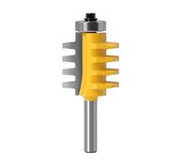 1 pieza de 6, 8, 12 mm, 1/2, 1/4 pulg., vástago reversible, junta de dedo, pegamento, broca de enrutador, cono de espiga, cortador de carpintería(8mm shank)