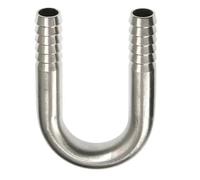 1 Pieza De 6 Mm, 8, 10, 12, 16, 20 Y 25 Mm, Conector De Manguera De Acero Inoxidable 304 Con Forma De U, Accesorio For Tubería De Agua, Gas Y Aceite(20mm)