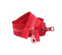 1 pieza de 90cm, 5#, cremalleras de resina con cierre automático de extremo abierto y deslizadores dobles de colores para ropa, costura DIY