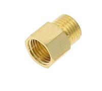 1 pieza de accesorios de tubería de latón BSP rosca macho hembra codo recto 3 vías 4 vías junta de tuerca de enchufe, conector de acoplador de adaptador de latón(Straight-FM,1/8")