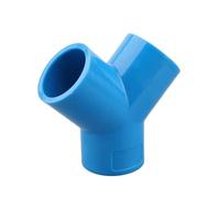 1 pieza de accesorios de tubería de PVC azul, codo recto, conector en T, adaptador de tubería de agua, juntas de 3, 4, 5 y 6 vías(Y-3Way2,I.D 32mm)