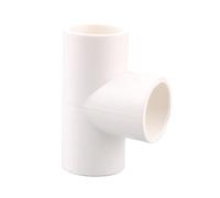 1 pieza de accesorios de tubería de PVC blanco, codo recto, conector en T, adaptador de tubería de agua, juntas de 3, 4, 5 y 6 vías(Tee,I.D 25mm)